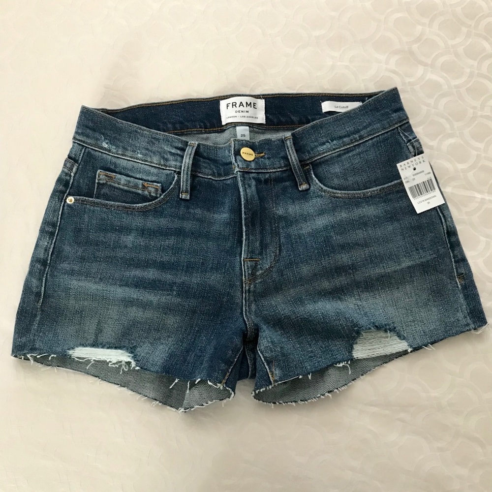 Frame NWT Le Cutoff Shorts Size 25